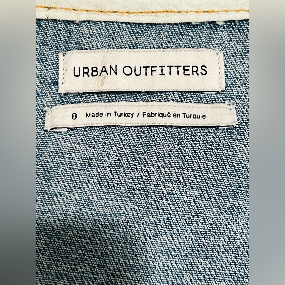 Urban Outfitters Button-Front Denim Mini Dress size 0 - Picture 11 of 16